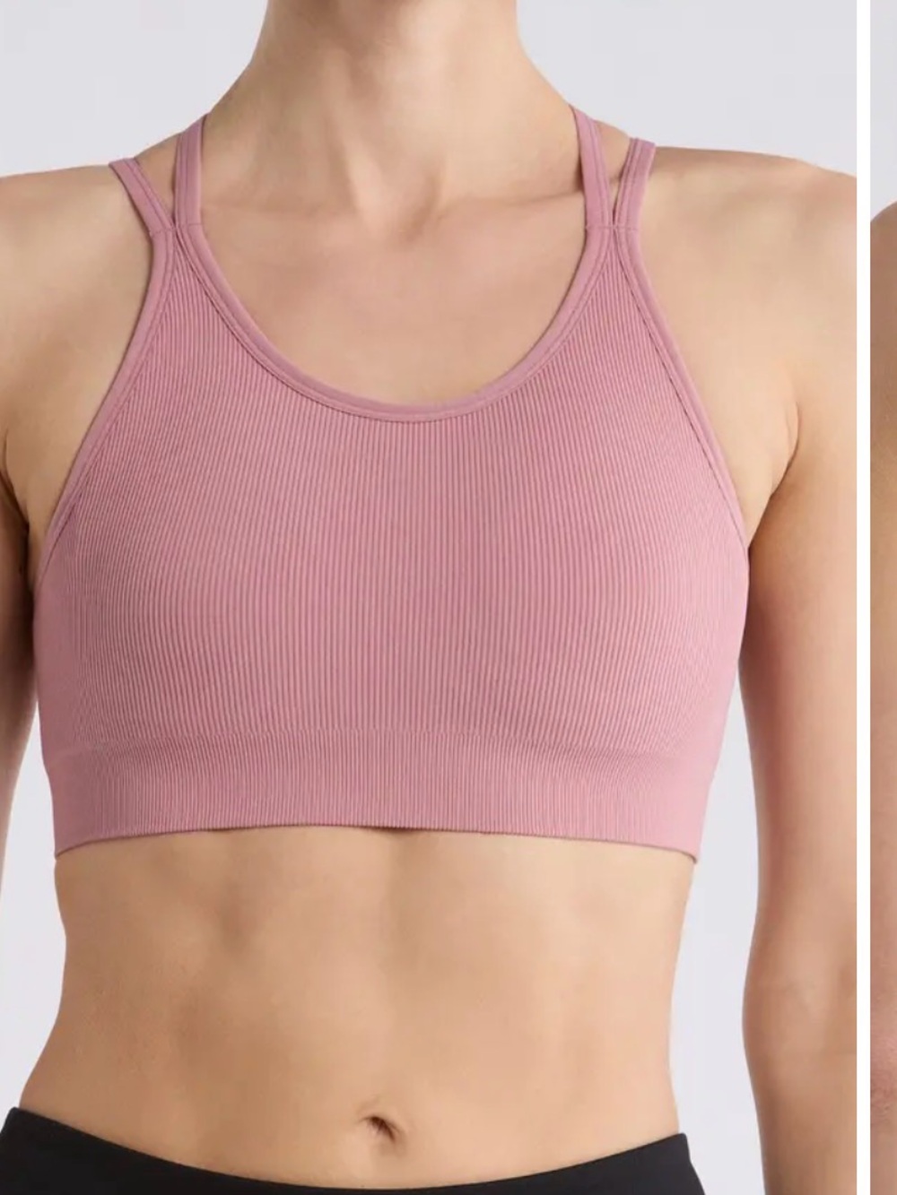 Zella Body Fusion Seamless Sports Bra NWT Pink Large